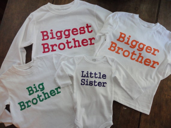 sibling shirt sets for 3