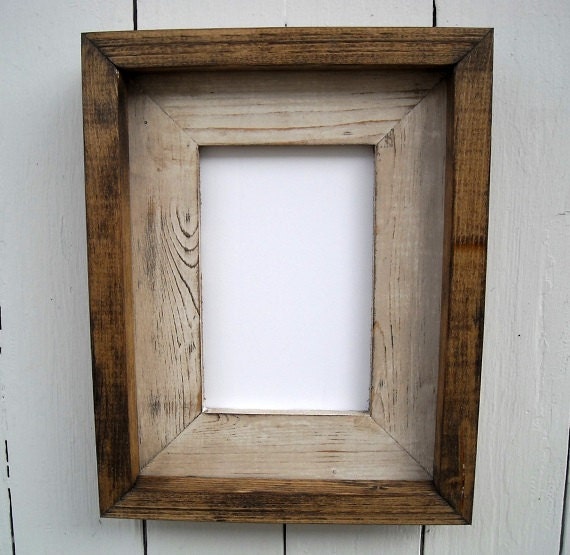 11x14 Rustic Picture Frame Cream Rustic Weathered by RusticSprings