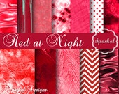 RED Valentine Digital Paper 12x12 Printable Scrapbooking paper, Blended Depth and High Resolution Always Instant Download Il_170x135