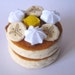 Felt food Pancake set (banana) eco friendly childrens pretend play food for toy kitchen