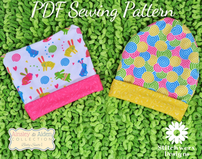 BABY HAT Sewing PATTERN Baby Beanie Pattern by StitchwerxDesigns
