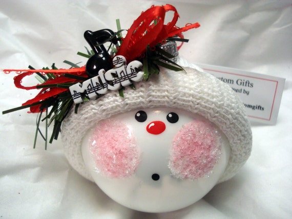 Music Singer Christmas Ornament Handmade by TownsendCustomGifts