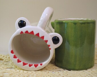 White Monster Mug