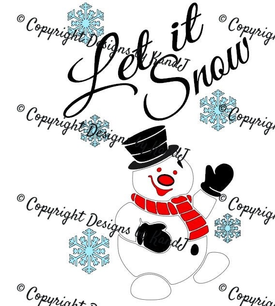 Download Let it Snow SVG Christmas Svg Snowman SVG File Digital cut