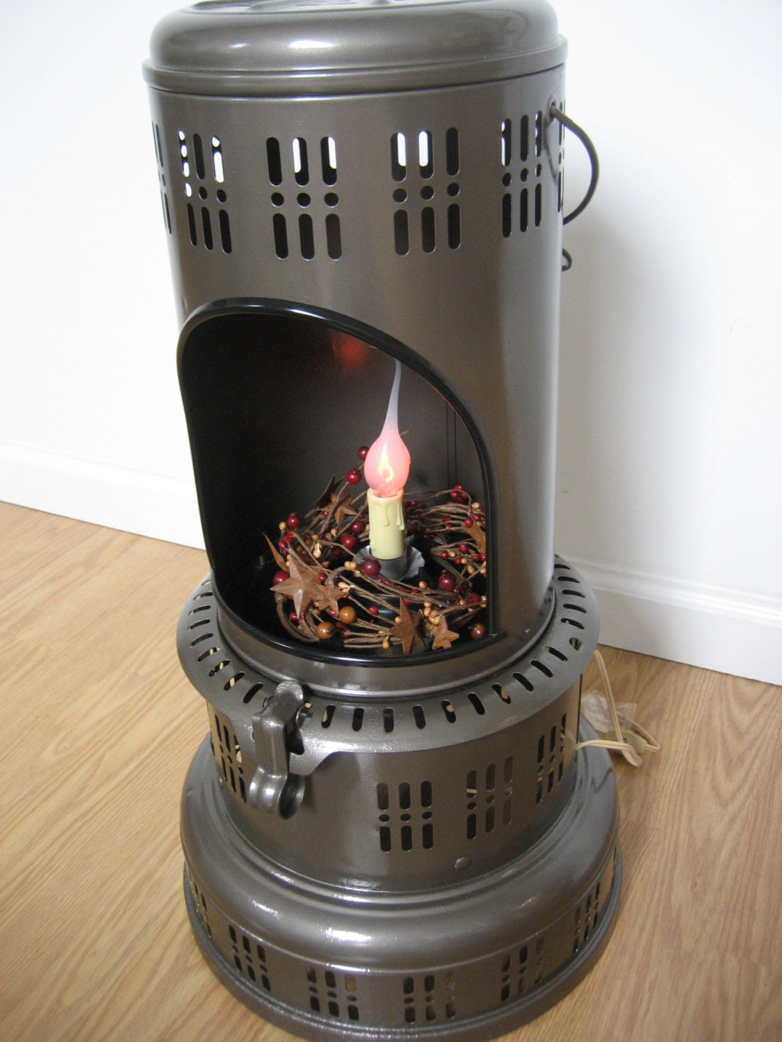 Vintage Perfection Kerosene Heater Recycled To Home Decor 2602