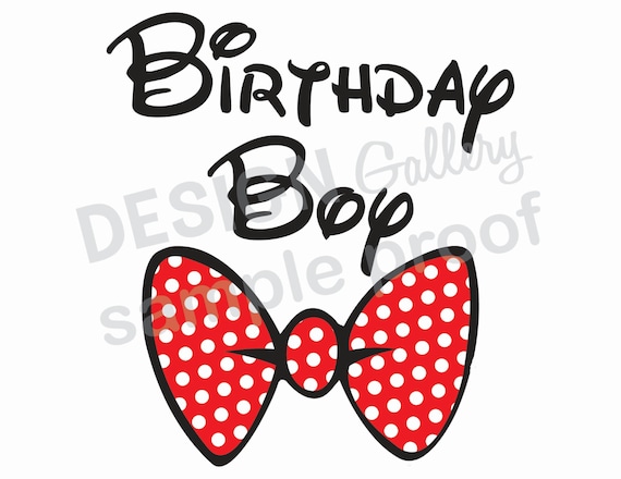 Download Birthday Boy JPG image & SVG cut bow tie DIY Printable
