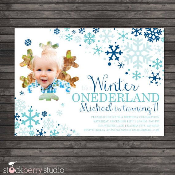 Winter Onederland Invitations Printable 6