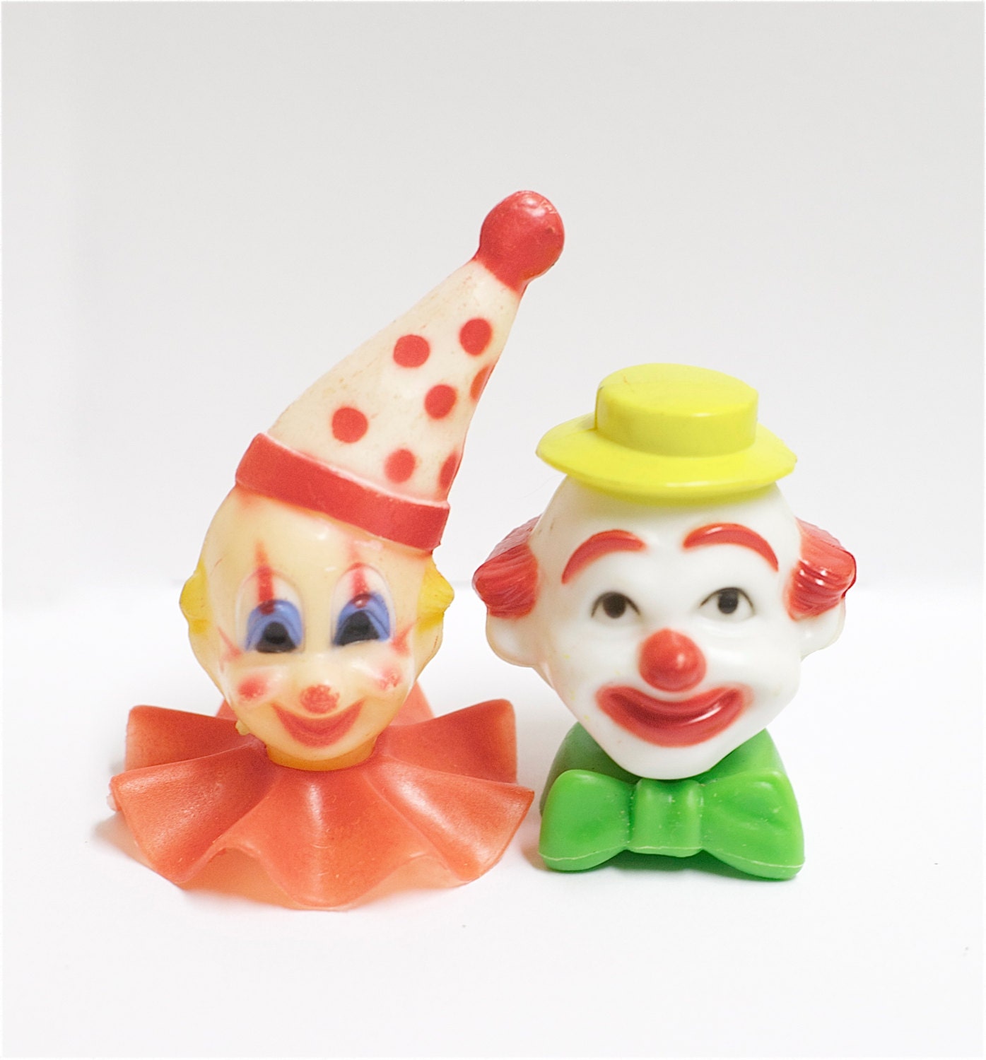 Vintage Plastic Clown Cake Decorations Instant Collection