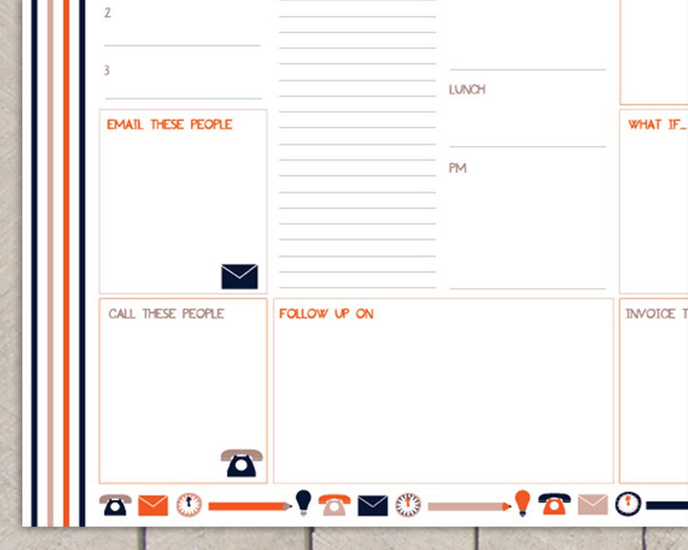 Entrepreneurs Day Planner Printable To Do List Striped