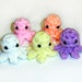 12 Mini Baby Squidlets - 1 Dozen - Grab Bag Crochet Plush Assortment, Choose your colors - Wedding Baby Shower Birthday Party Favors
