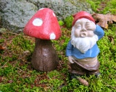 Gnome: Gnaughty Gnolan Garden Gnome Cement by WestWindHomeGarden