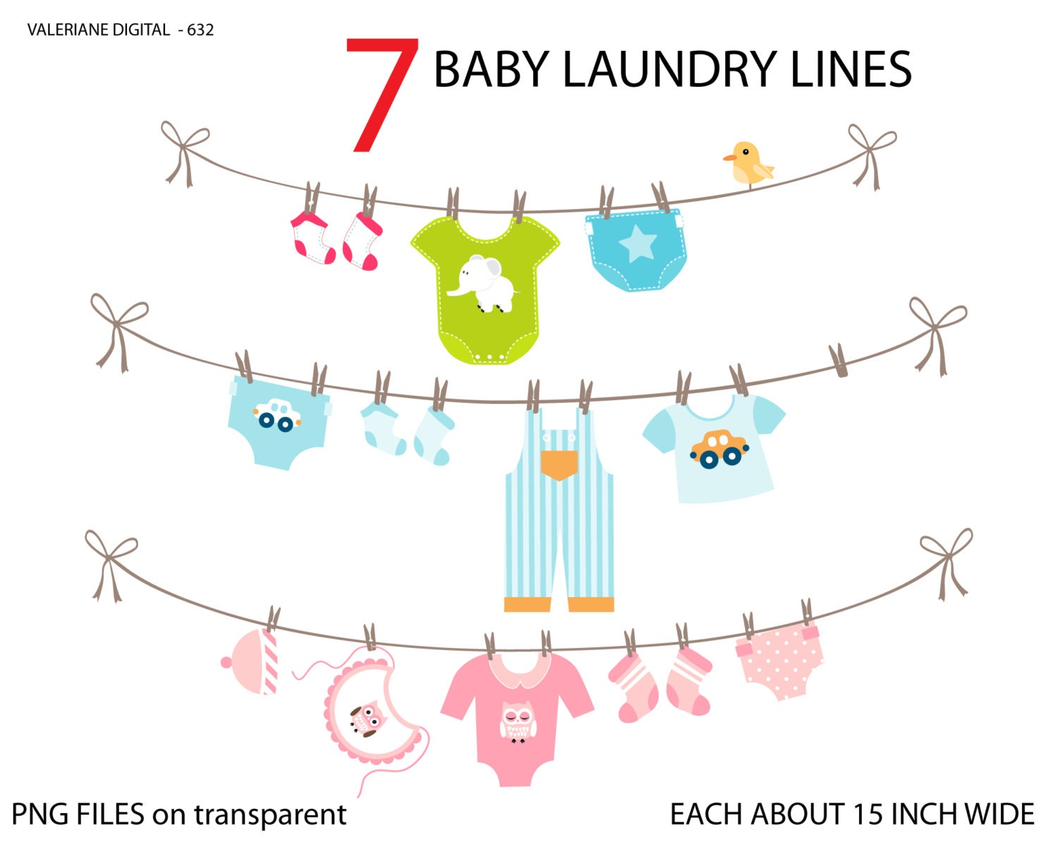 free baby clothes line clipart - photo #33