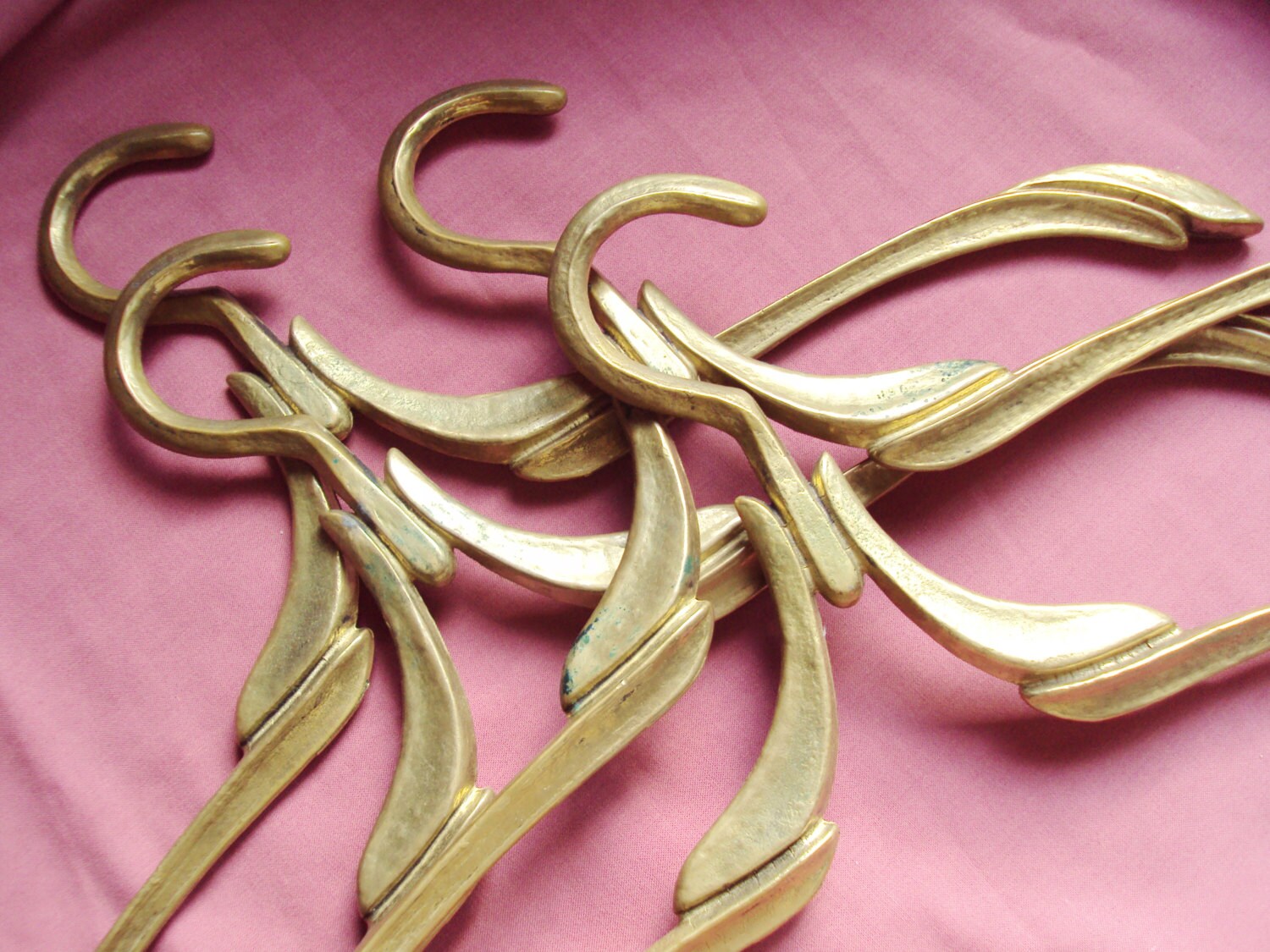 art deco brass figurines