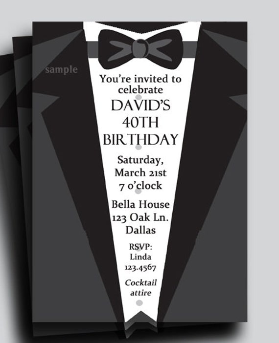 Free Printable Black Tie Invitations 2