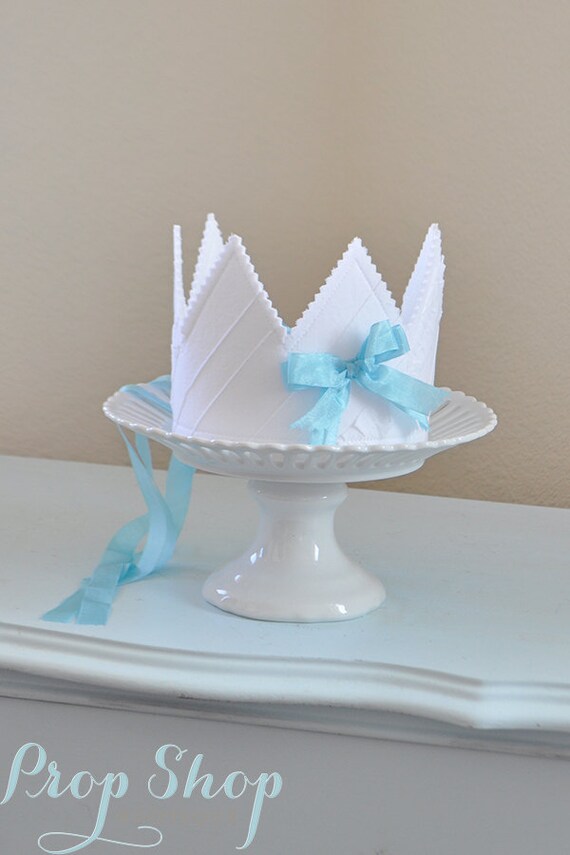 READY TO SHIP Ooak, Girl's Fabric Birthday Crown, dress up, photo prop Il_570xn