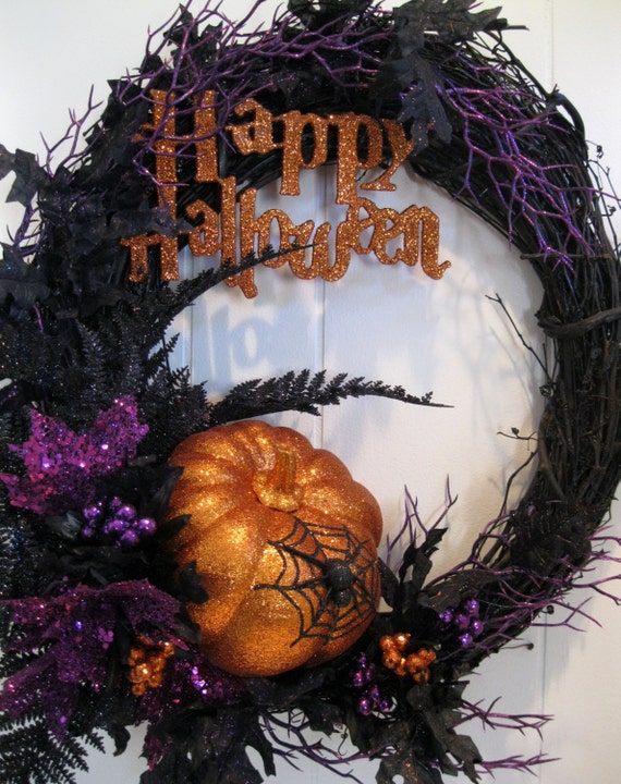 Halloween Wreath Fall Wreath Elegant Halloween Wreath Fall