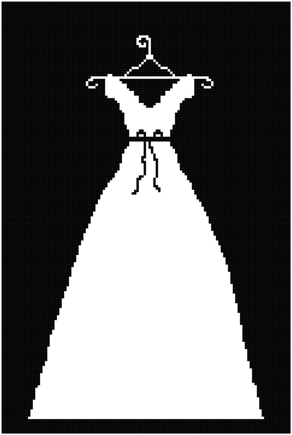 Bridal Dress 21 Cross Stitch Pattern