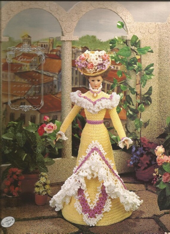 Crochet Pattern Crochet Barbie Doll Clothes Pattern September Bed Doll Pattern