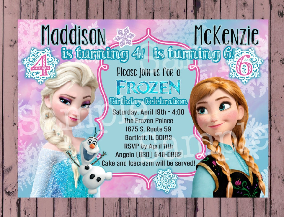 Etsy Frozen Invitations 2