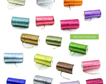 Satin Rat Tail Cord Twine Rope String Ribbon Chinese Knot 1/16" x 200 Yards