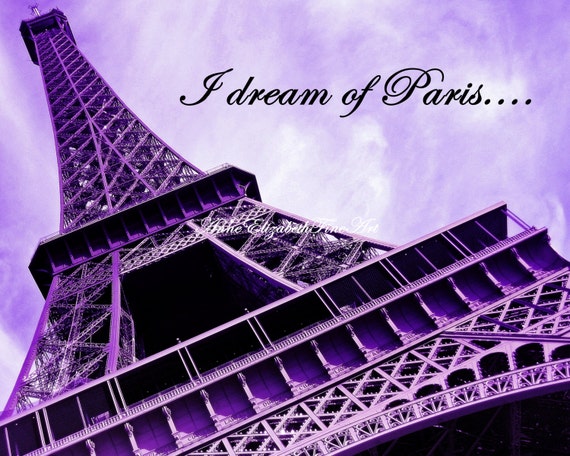 Paris Print-Paris Photography-Paris in Purple-Preppy Dorm