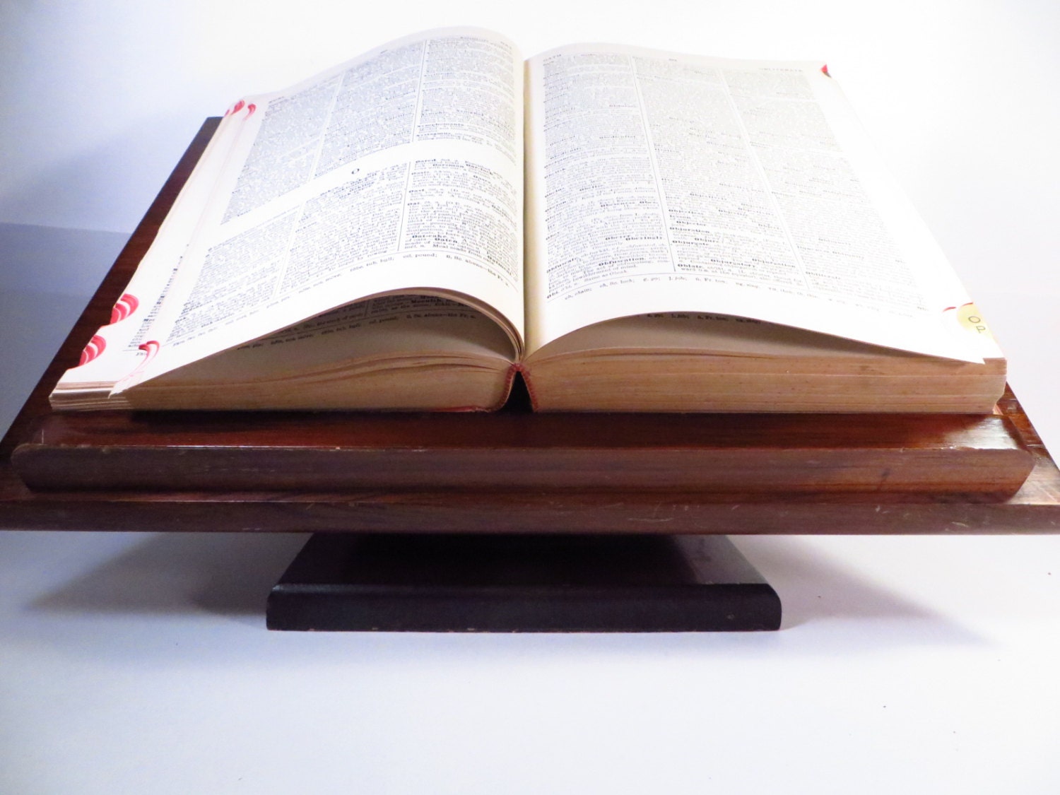 Vintage Wood Rotating Book Stand Lectern Wood Book Music