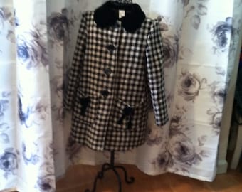 Girls hounds tooth coat