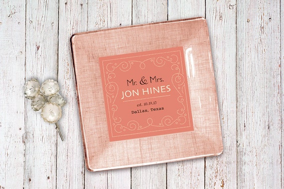 Invitation keepsake - wedding invitation plate - unique wedding gift ...