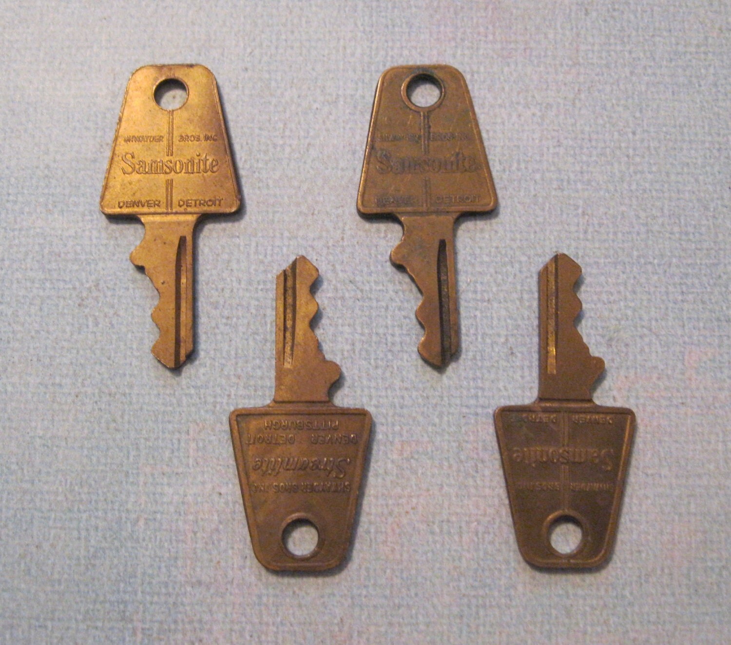 Vintage Samsonite Luggage Keys