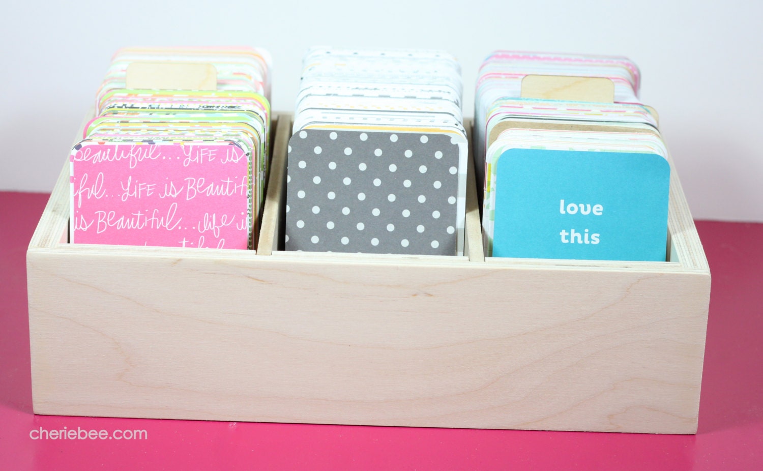Sale Small craft storage box for scrapbooking project life