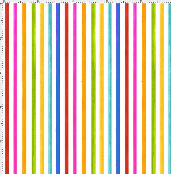 Loralie Designs - Happy Stripe - White