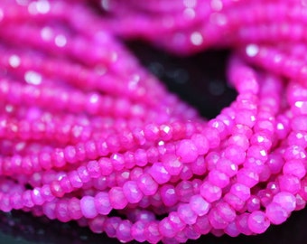 hot pink gems on wire