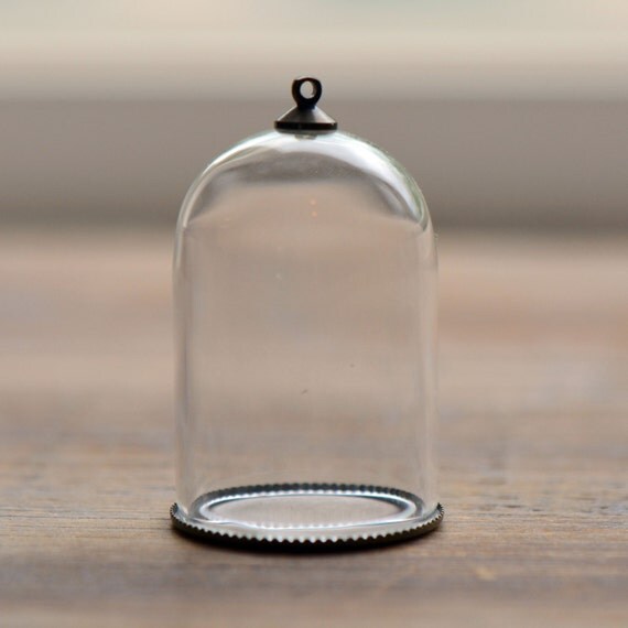 1 LARGE Clear Dome Cloche Glass Bottle by ingredientsforlovely