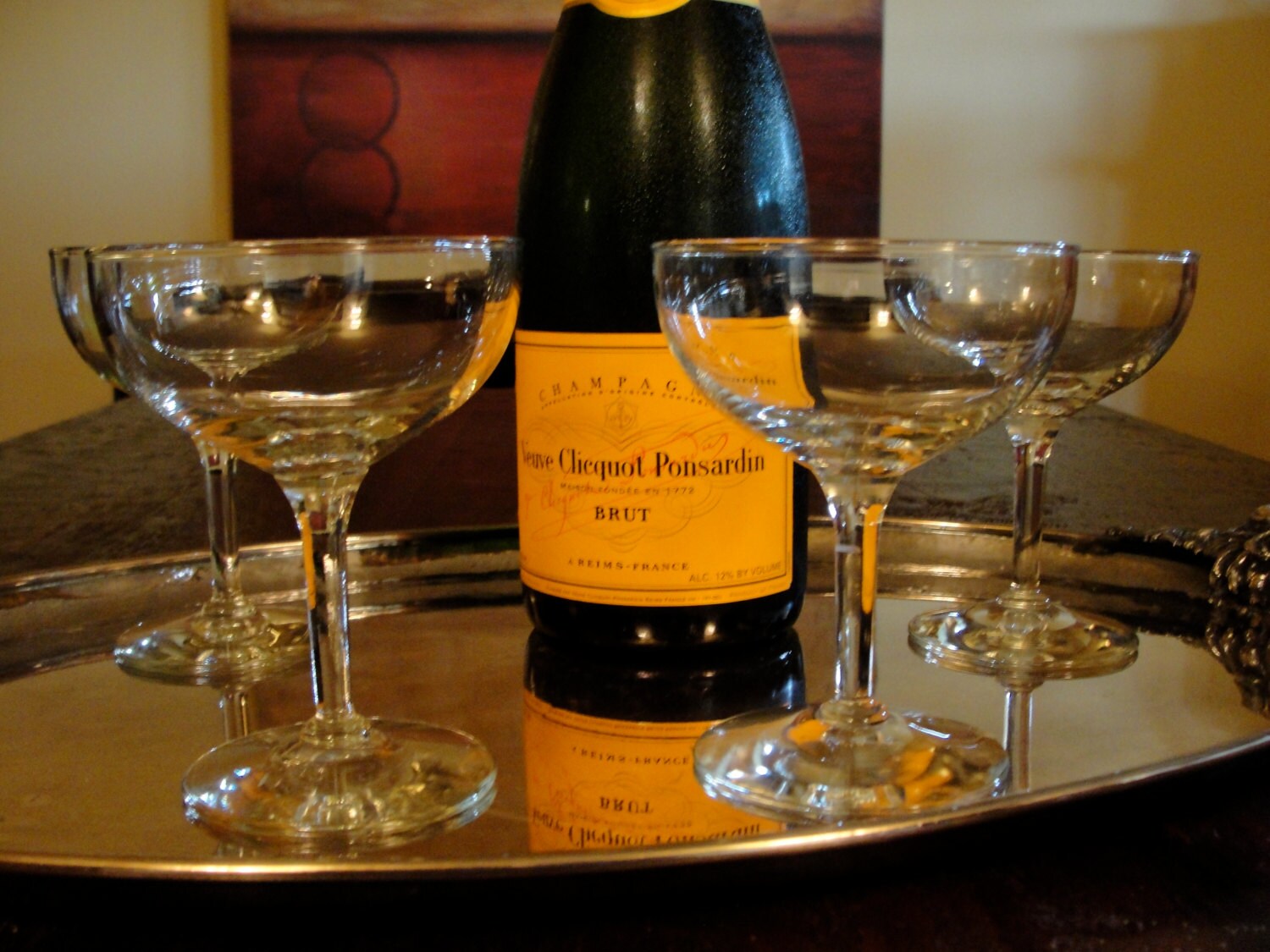 4 Vintage Coupe Champagne Glasses Set of 4 Manhattan