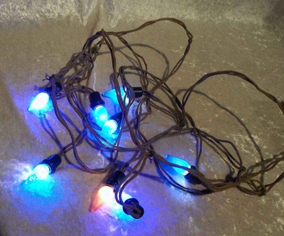 vintage christmas lights c6 sage green cloth wire with 8 queen vintage christmas lights c6 sage green cloth wire with 8 queen