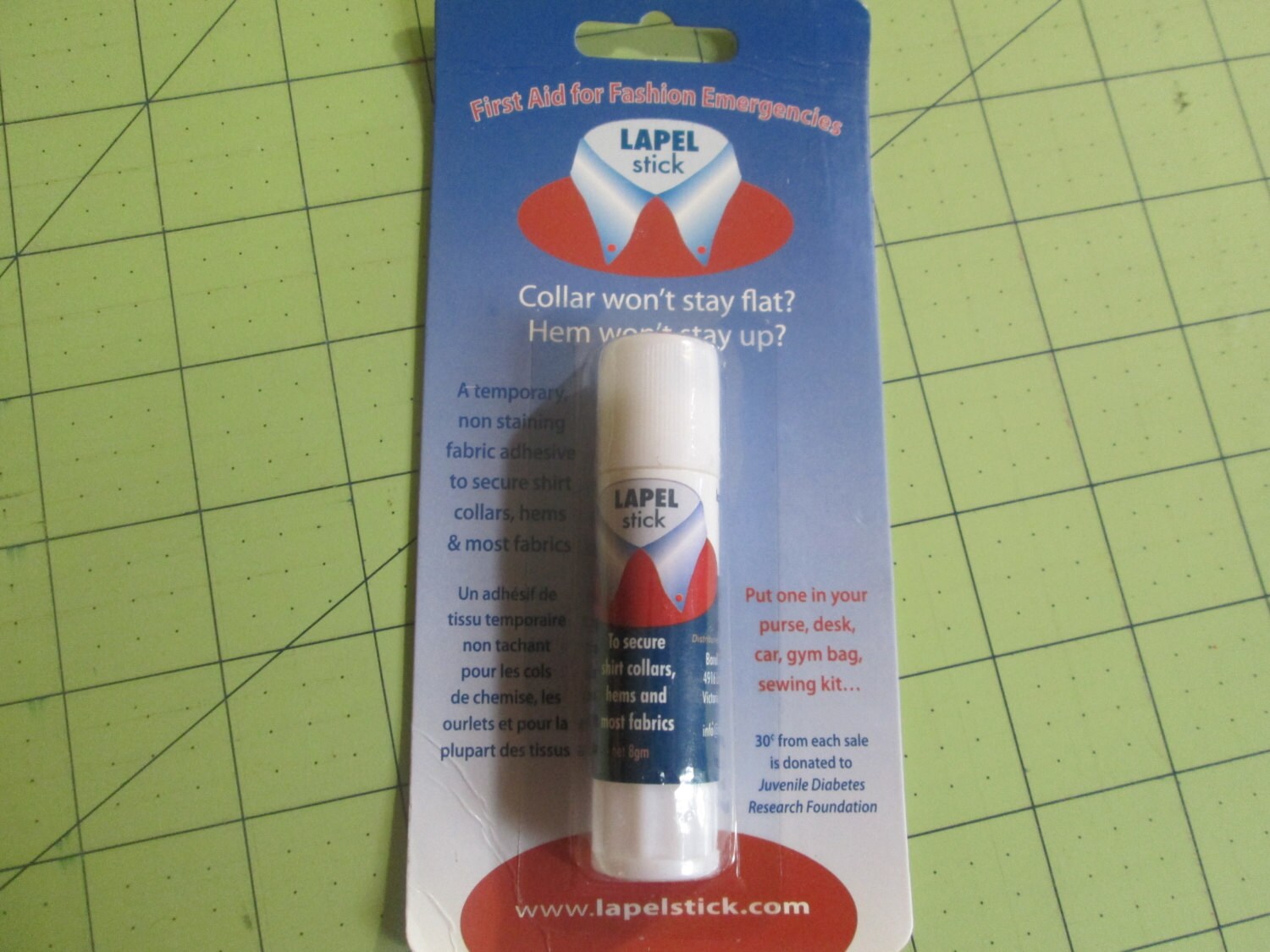 Lapel Stick Fabric Glue Glue Stick Water Soluble by EyeCandyQuilts