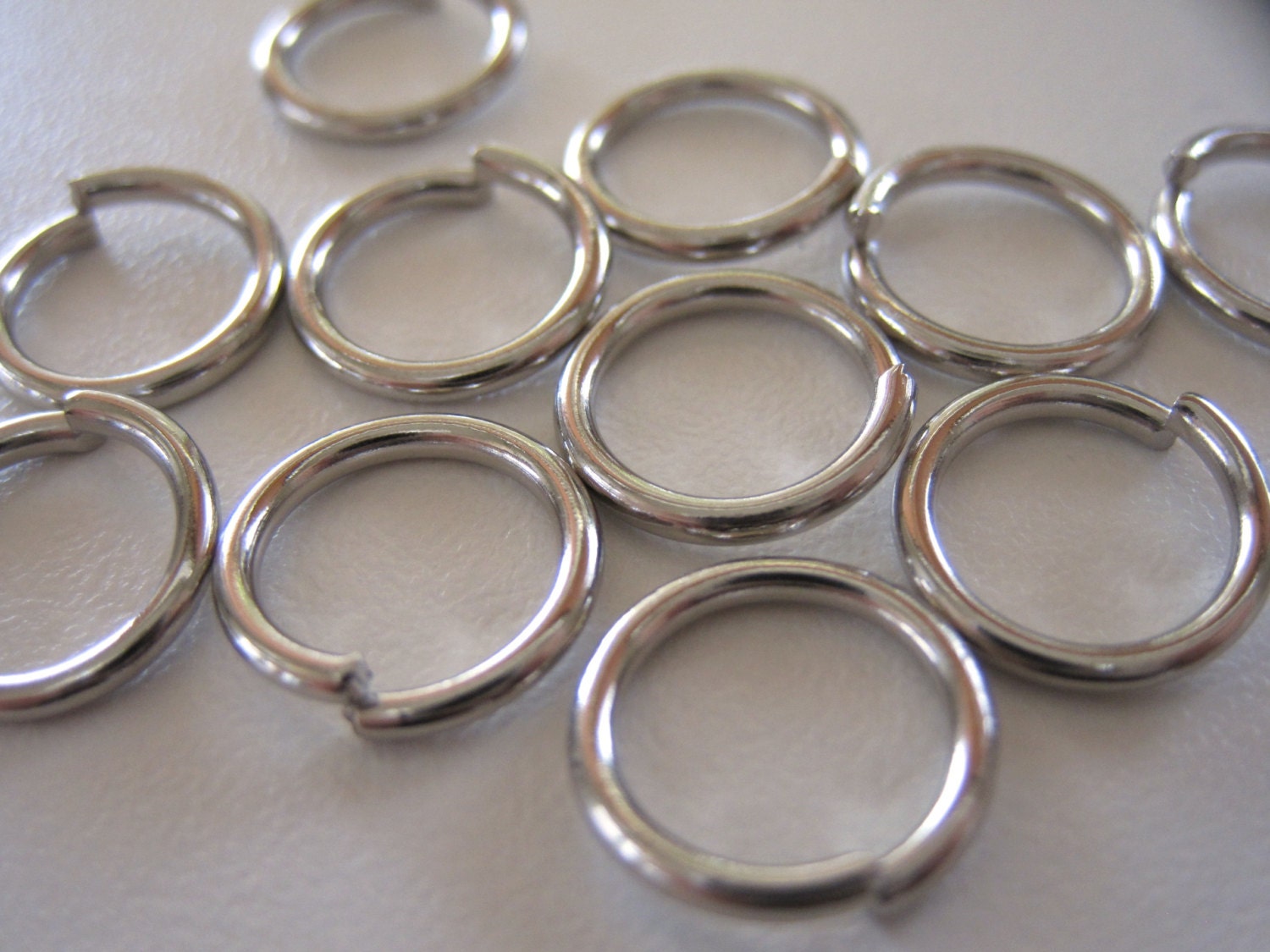 Silver Jump Rings Extra Large 12mm OD by 1.5mm Lot of by bysupply