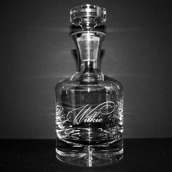 Personalized Crystal Whiskey Decanter Groomsmen Gifts