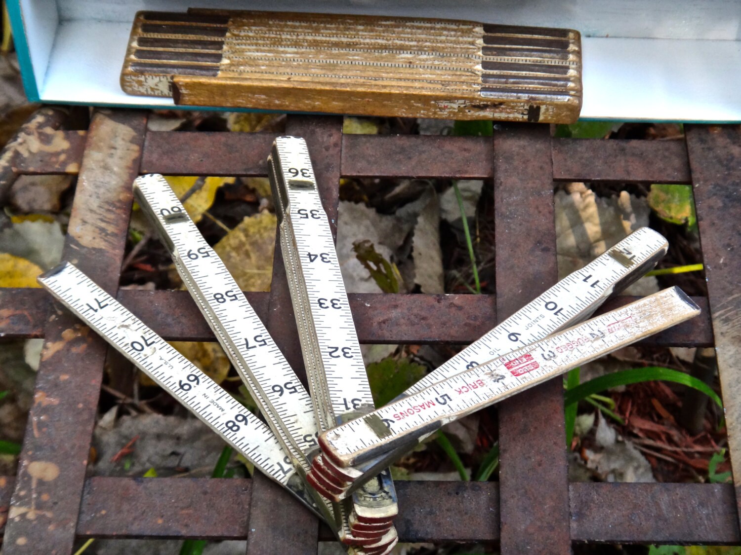 Ruler Lufkin Red End Brick Mason's Ruler Folding by CasaKarmaDecor