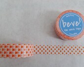 Orange Heart Washi Tape, 15mm x 10m, Mini Hearts, Valentine's Day Il_170x135