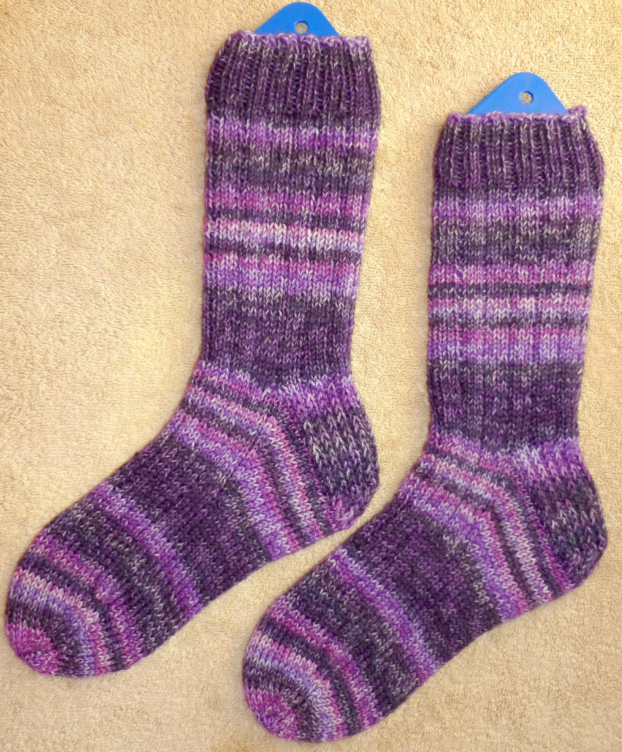 Hand Knit Wool Heavy Boot Hiking Skiing Snowboarding Socks