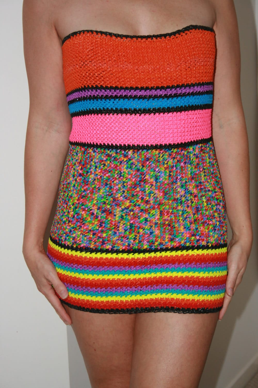 Beautiful Designer Unique Loom Band Tube Dress. Womens/girls