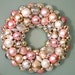 Christmas Ornament Wreath Pastel Pink by judyblank on Etsy