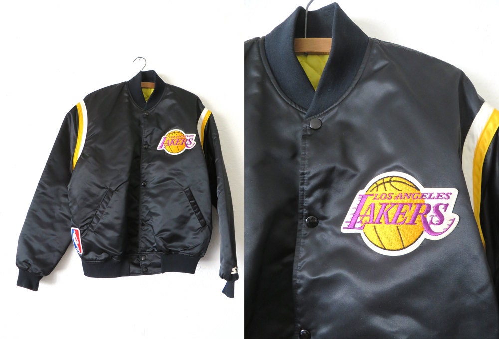 90 s Los Angeles Lakers Starter Jacket brodé NBA Throwback