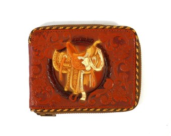 tool crafter saddle tooled cowboy wallet horse craft leather popular items ol