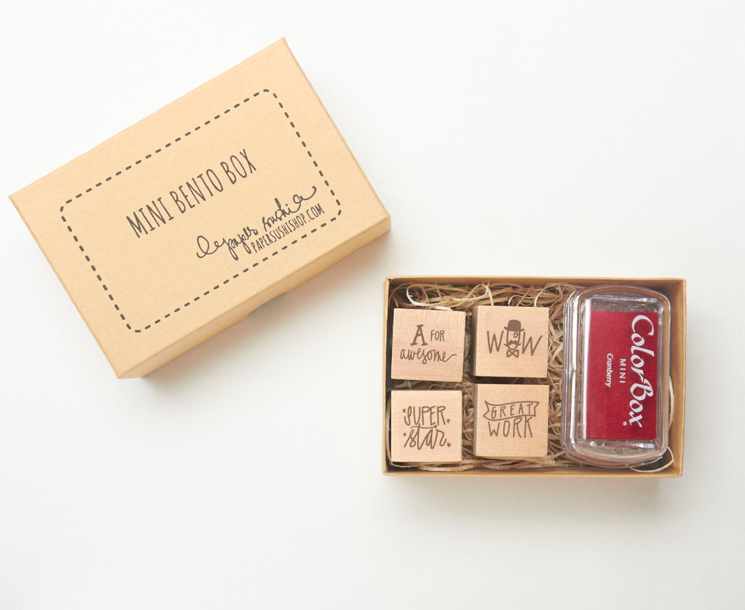 Teacher Gift Set Teacher Stamp Set Hand lettered by papersushi