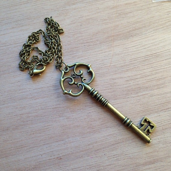 Brass Key Necklace