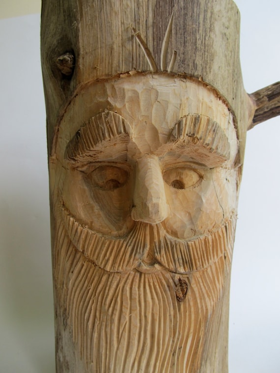 Bois esprit sculpture Garden Gnome bois Sculpture Art