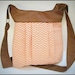 Chevron Bag in Caramel and Brown / purse / crossover shoudler bag / messanger bag