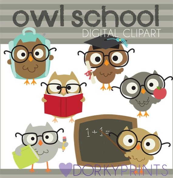 clip art owl with glasses - photo #40